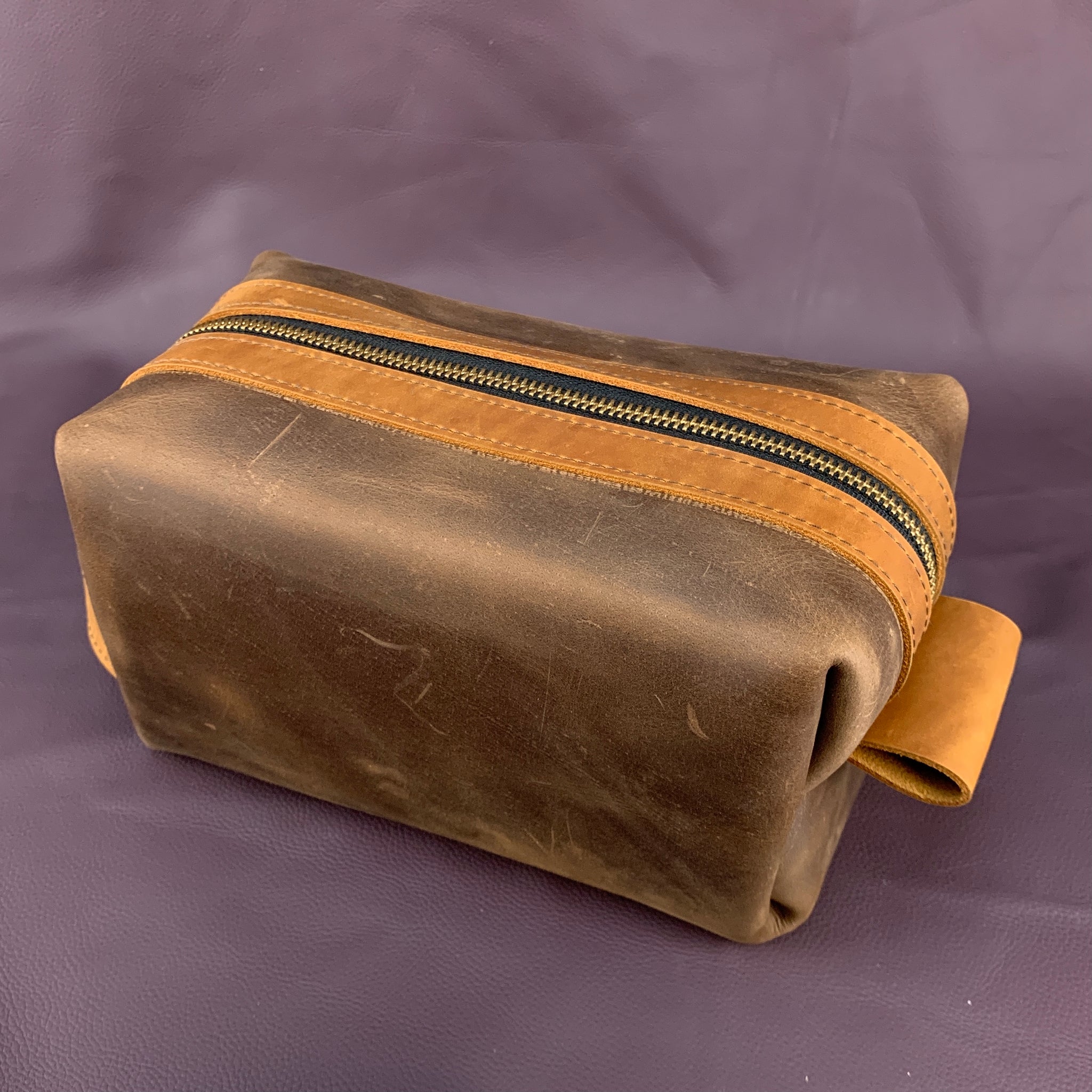 Classic Leather Dopp Kit – Rylando Leather & Canvas